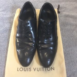 Louis Vuitton lace up loafers.